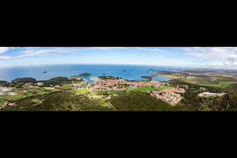 Panorama in Vrsar im Bundesland Gespanschaft Istrien, Kroatien