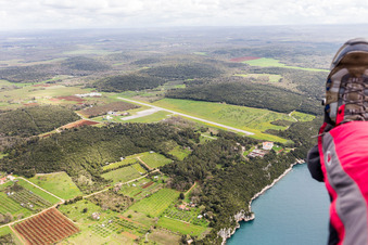 Drohnenaufname von Vrsar im Bundesland Gespanschaft Istrien, Kroatien
