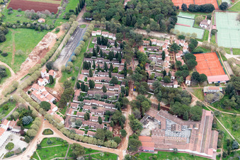 Luftaufnahme von Polari im Bundesland Gespanschaft Istrien, Kroatien