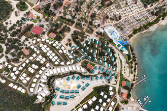 Rovinj im Bundesland Gespanschaft Istrien, Kroatien von einer Drohne aus