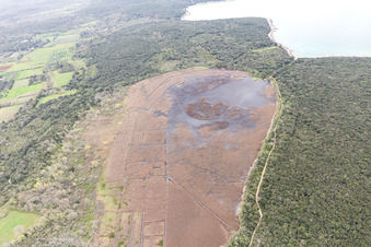 Luftbild von Rovinj im Bundesland Gespanschaft Istrien, Kroatien