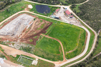 Luftbild von Spanidiga im Bundesland Gespanschaft Istrien, Kroatien