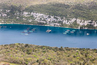 Luftbild von Matosovici im Bundesland Gespanschaft Istrien, Kroatien