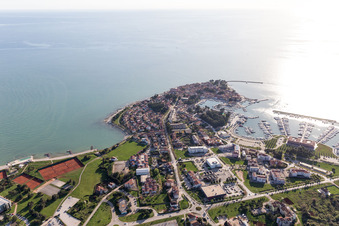 Luftbild von Karpinjan im Bundesland Gespanschaft Istrien, Kroatien