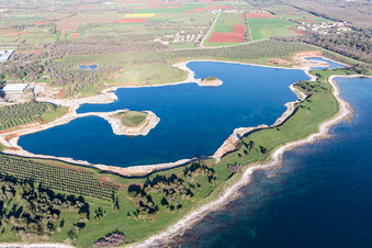 Luftbild von Umag im Bundesland Gespanschaft Istrien, Kroatien