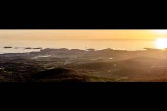 Panorama in Kanfanar im Bundesland Gespanschaft Istrien, Kroatien