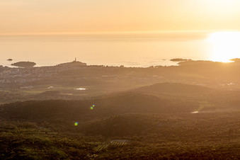 Rovinj im Bundesland Gespanschaft Istrien, Kroatien von oben