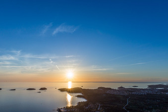 Polari im Bundesland Gespanschaft Istrien, Kroatien aus der Vogelperspektive