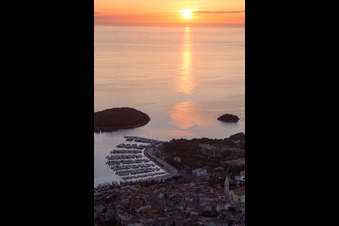 Vrsar im Bundesland Gespanschaft Istrien, Kroatien aus der Luft