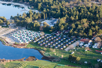 Schrägluftbild von Stancija Valkanela im Bundesland Gespanschaft Istrien, Kroatien