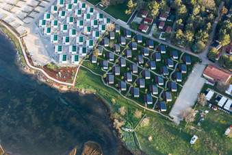 Stancija Valkanela im Bundesland Gespanschaft Istrien, Kroatien vom Flugzeug aus