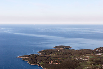 Drohnenaufname von Vrsar im Bundesland Gespanschaft Istrien, Kroatien