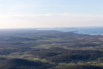 Vrsar im Bundesland Gespanschaft Istrien, Kroatien aus der Luft
