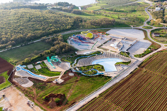 Poreč im Bundesland Gespanschaft Istrien, Kroatien vom Flugzeug aus