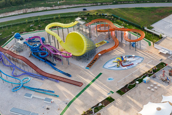 Poreč im Bundesland Gespanschaft Istrien, Kroatien aus der Drohnenperspektive