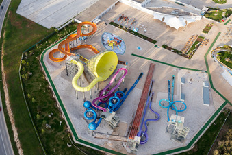 Drohnenaufname von Poreč im Bundesland Gespanschaft Istrien, Kroatien