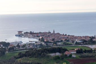 Sveti Duh im Bundesland Gespanschaft Istrien, Kroatien vom Flugzeug aus