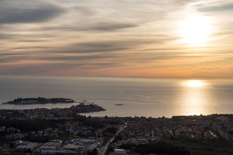 Vrvari im Bundesland Gespanschaft Istrien, Kroatien von oben