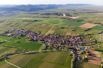 Luftbild von Niederhorbach im Bundesland Rheinland-Pfalz, Deutschland
