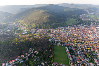 Neustadt an der Weinstraße im Bundesland Rheinland-Pfalz, Deutschland von einer Drohne aus
