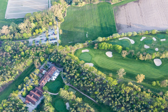 Luftbild von Geinsheim, Golf-Club Pfalz in Neustadt an der Weinstraße im Bundesland Rheinland-Pfalz, Deutschland