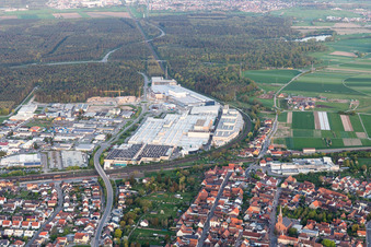 Luftbild von Graben-Neudorf, SEW-EURODRIVE GmbH & Co KG im Bundesland Baden-Württemberg, Deutschland