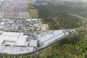Graben-Neudorf, SEW-EURODRIVE GmbH & Co KG im Bundesland Baden-Württemberg, Deutschland von oben gesehen