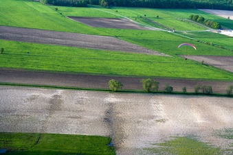 Biblisheim im Bundesland Bas-Rhin, Frankreich aus der Luft