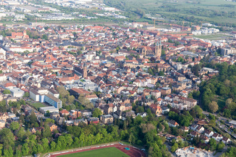 Landau in der Pfalz im Bundesland Rheinland-Pfalz, Deutschland von einer Drohne aus