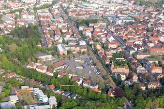 Landau in der Pfalz im Bundesland Rheinland-Pfalz, Deutschland von der Drohne aus gesehen