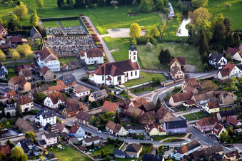 Mertzwiller im Bundesland Bas-Rhin, Frankreich vom Flugzeug aus