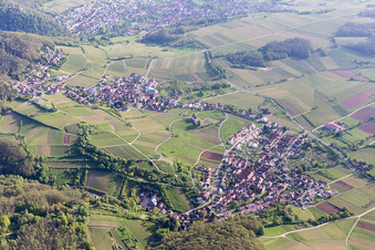 Luftaufnahme von Ortsteil Gleiszellen in Gleiszellen-Gleishorbach im Bundesland Rheinland-Pfalz, Deutschland
