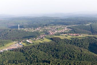 Lemberg im Bundesland Moselle, Frankreich aus der Luft