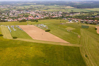 Luftaufnahme von Rohrbach-les-Bitche, Flugplatz in Rohrbach-lès-Bitche im Bundesland Moselle, Frankreich