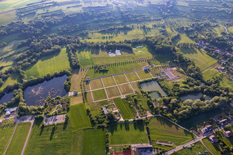 Luftaufnahme von Vestiges Romaines / römische Ausgrabungen im Ortsteil Reinheim in Gersheim im Bundesland Saarland, Deutschland