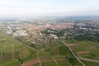 Landau in der Pfalz im Bundesland Rheinland-Pfalz, Deutschland von oben
