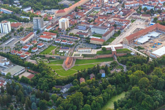 Stadtpark Fronte Lamotte, Germersheim im Bundesland Rheinland-Pfalz, Deutschland