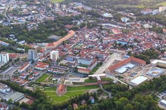 Stadtzentrum von Osten in Germersheim im Bundesland Rheinland-Pfalz, Deutschland