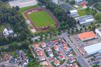 Sportplatz des SV Rülzheim 1920 e.V im Bundesland Rheinland-Pfalz, Deutschland