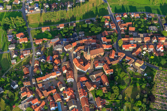 St. Pankratius im Dorfzentrum im Ortsteil Untermudau in Mudau im Bundesland Baden-Württemberg, Deutschland