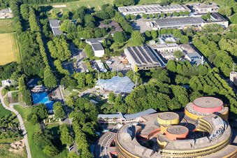 Ortsteil Lerchenberg in Mainz im Bundesland Rheinland-Pfalz, Deutschland aus der Luft