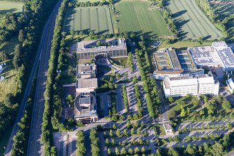 Luftbild von Ortsteil Marienborn in Mainz im Bundesland Rheinland-Pfalz, Deutschland