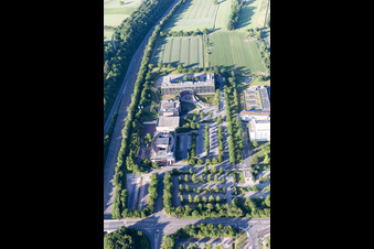 Luftaufnahme von Ortsteil Marienborn in Mainz im Bundesland Rheinland-Pfalz, Deutschland