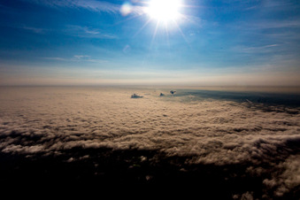 Schrägluftbild von Ortsteil Grünwinkel in Karlsruhe im Bundesland Baden-Württemberg, Deutschland