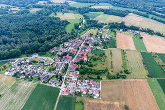 Luftbild von Kauffenheim im Bundesland Bas-Rhin, Frankreich