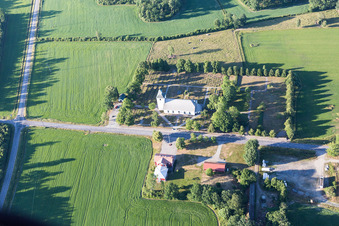 Schrägluftbild von Skatelöv im Bundesland Kronoberg, Schweden