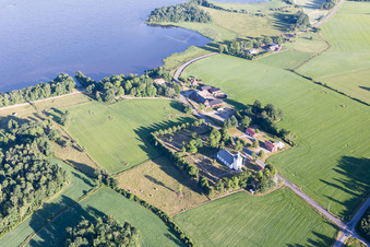 Skatelöv im Bundesland Kronoberg, Schweden aus der Luft