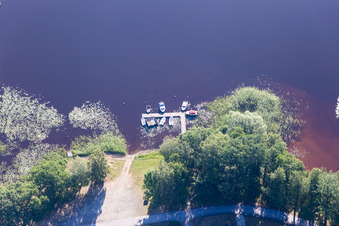 Schrägluftbild von Tvetaryd im Bundesland Kronoberg, Schweden
