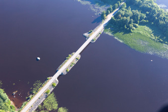 Tvetaryd im Bundesland Kronoberg, Schweden von oben