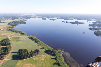 Torne im Bundesland Kronoberg, Schweden von der Drohne aus gesehen